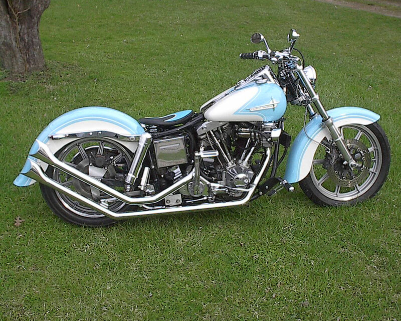 Light-blue Motorcycle — Blue