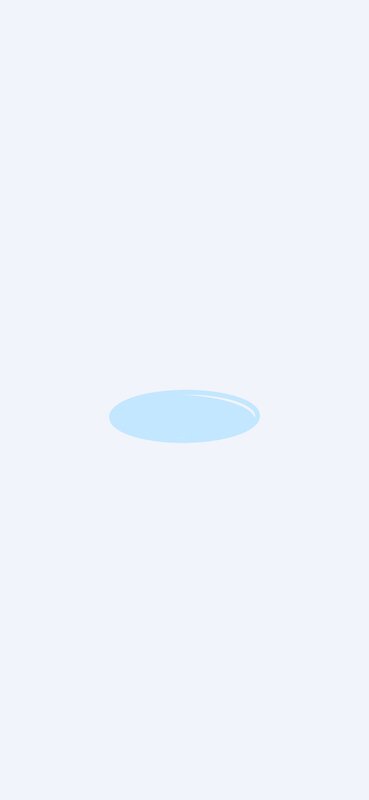Light Blue Oval Shape