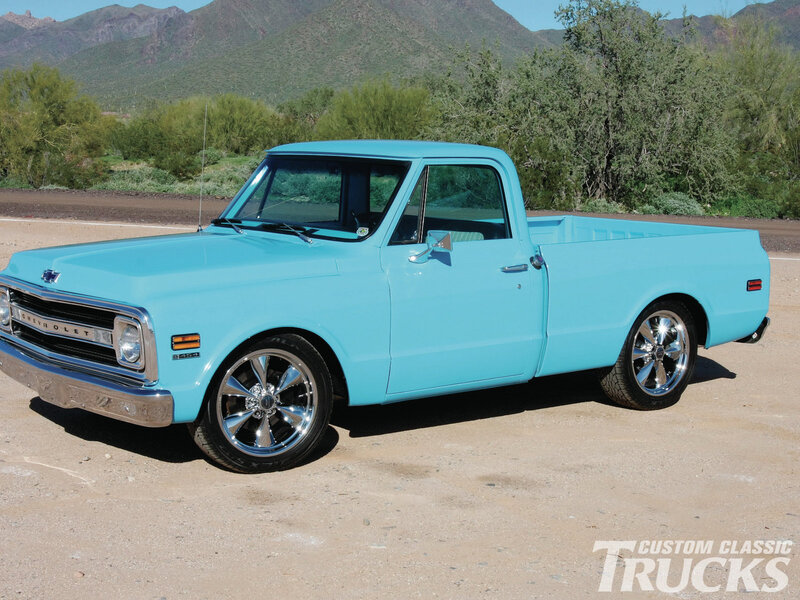 Light Blue Pickup Truck — Cyan