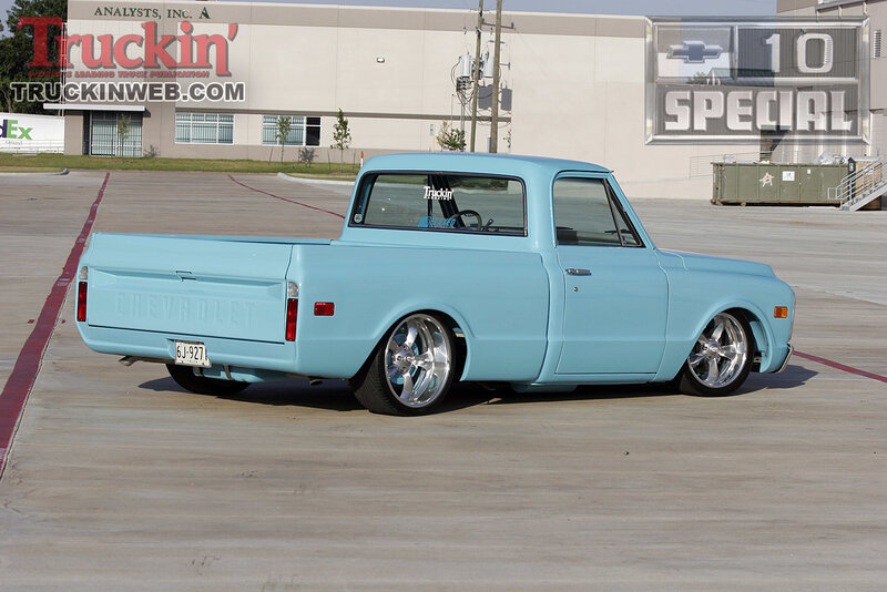 Light Blue Pickup Truck