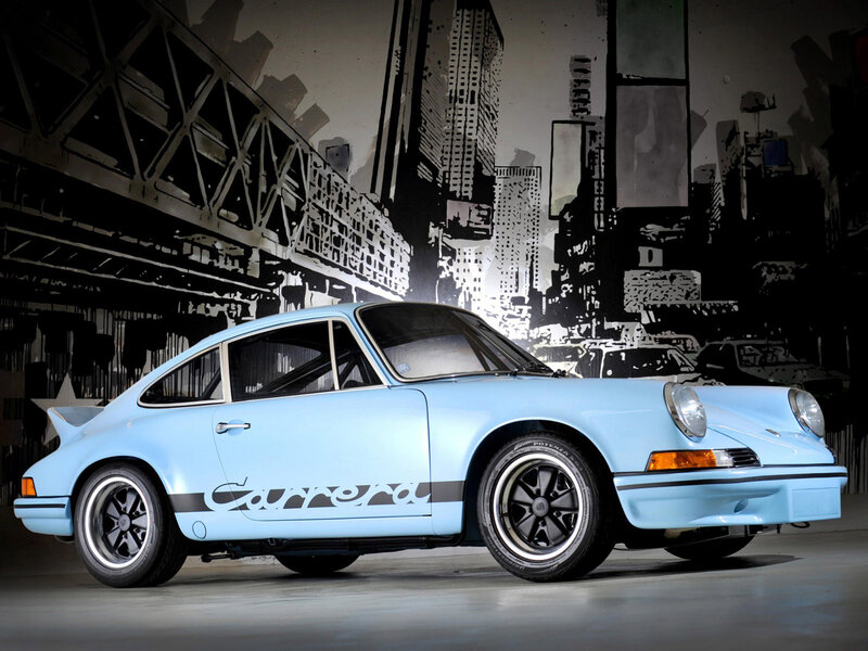 Light-blue Porsche Carrera — Light Blue