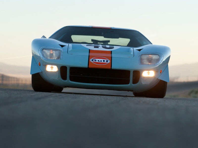 Light-blue Race Car — Blue, Dramatic, Sunset