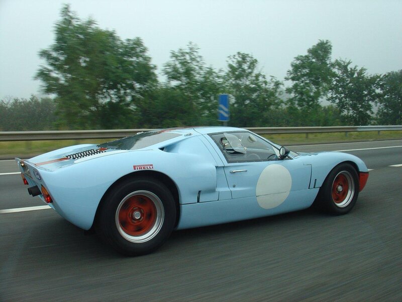 Light-blue Race Car — Blue, Motion