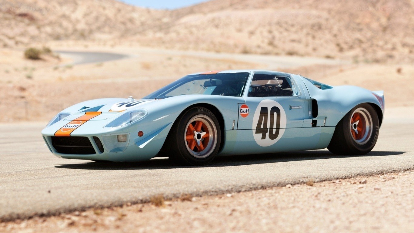 Light blue race car on track
