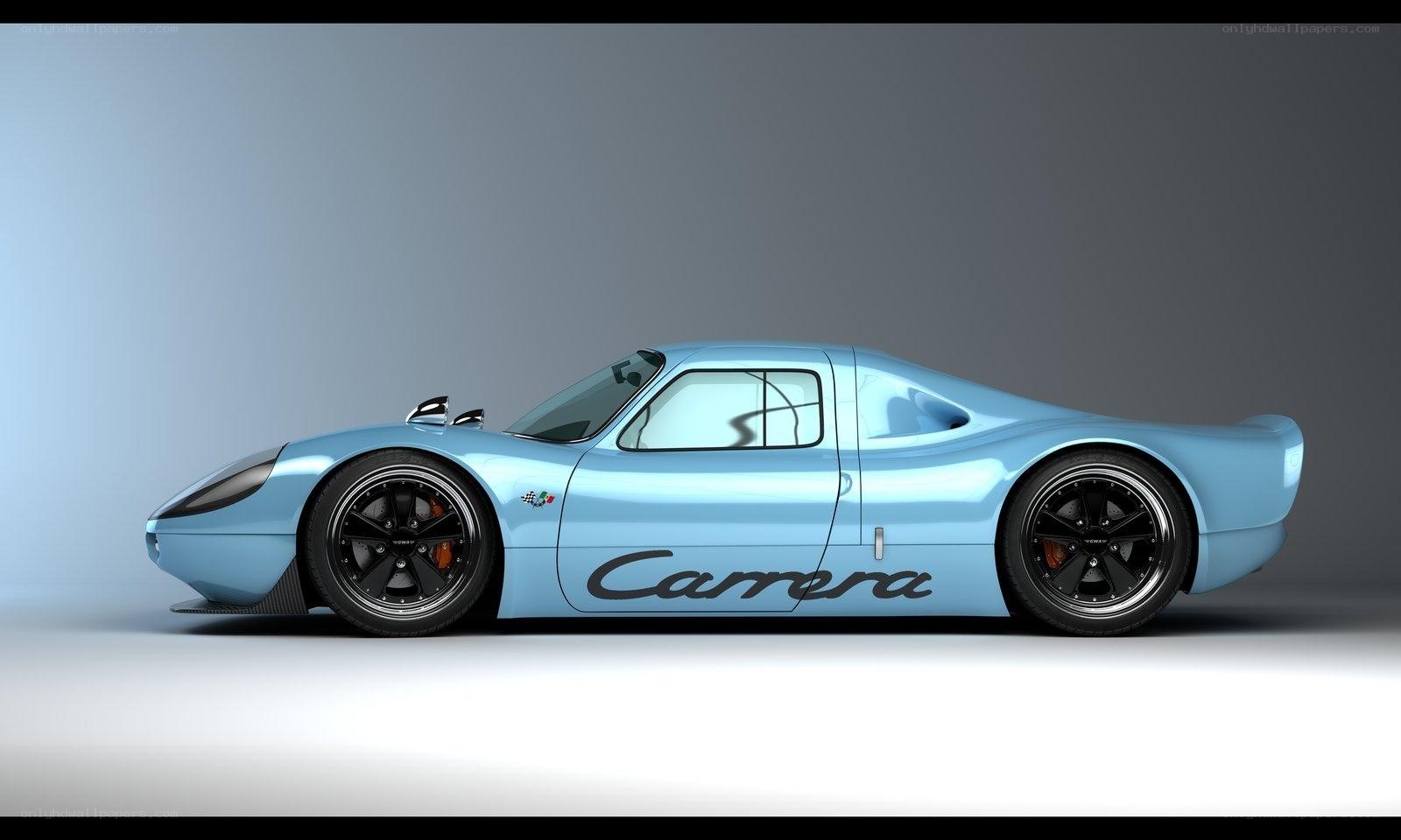 light blue race car