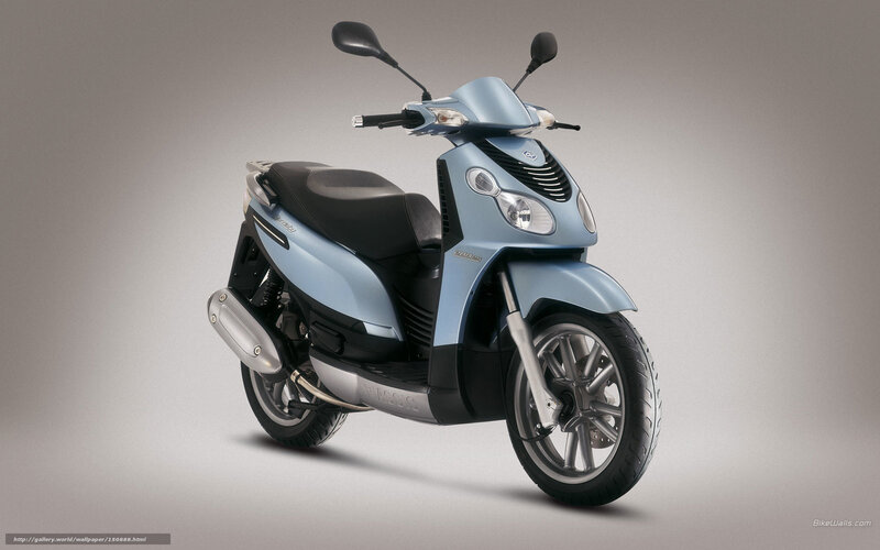 Light Blue Scooter — Neutral, Photograph, Seat