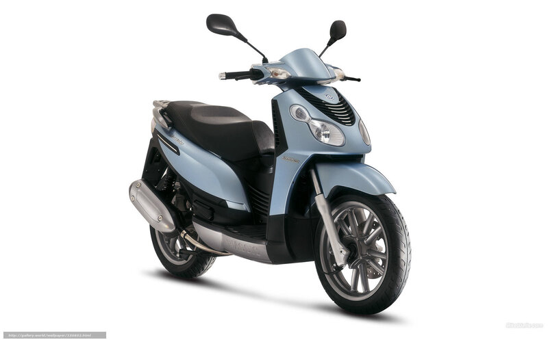 Light Blue Scooter — Neutral, Photograph