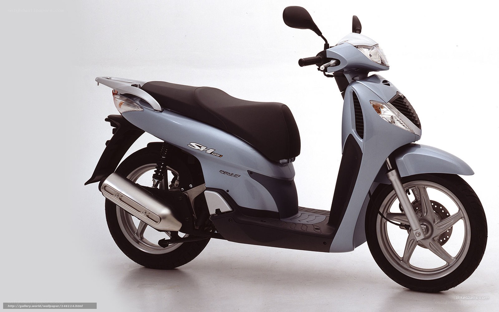 light blue scooter