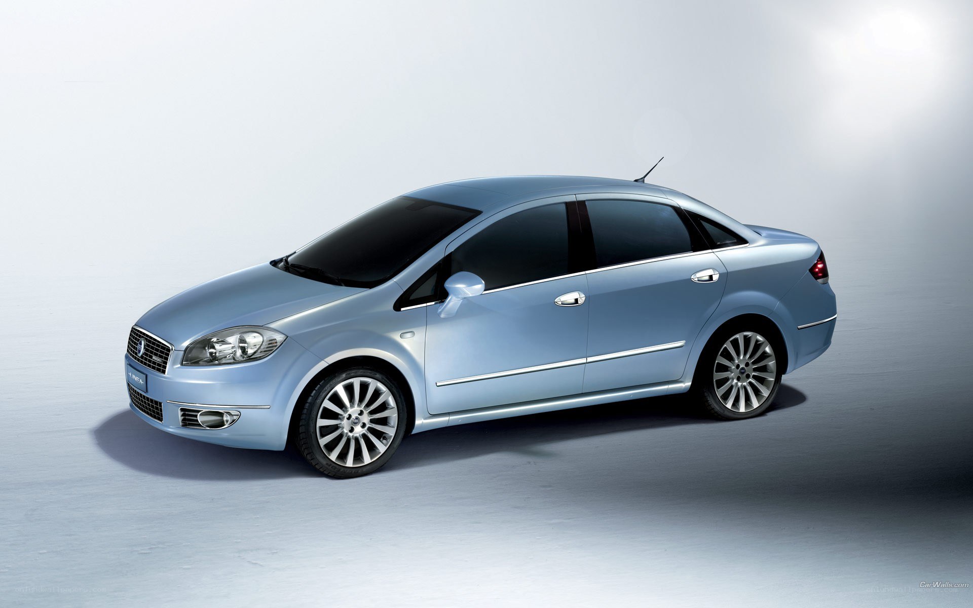 light blue sedan car