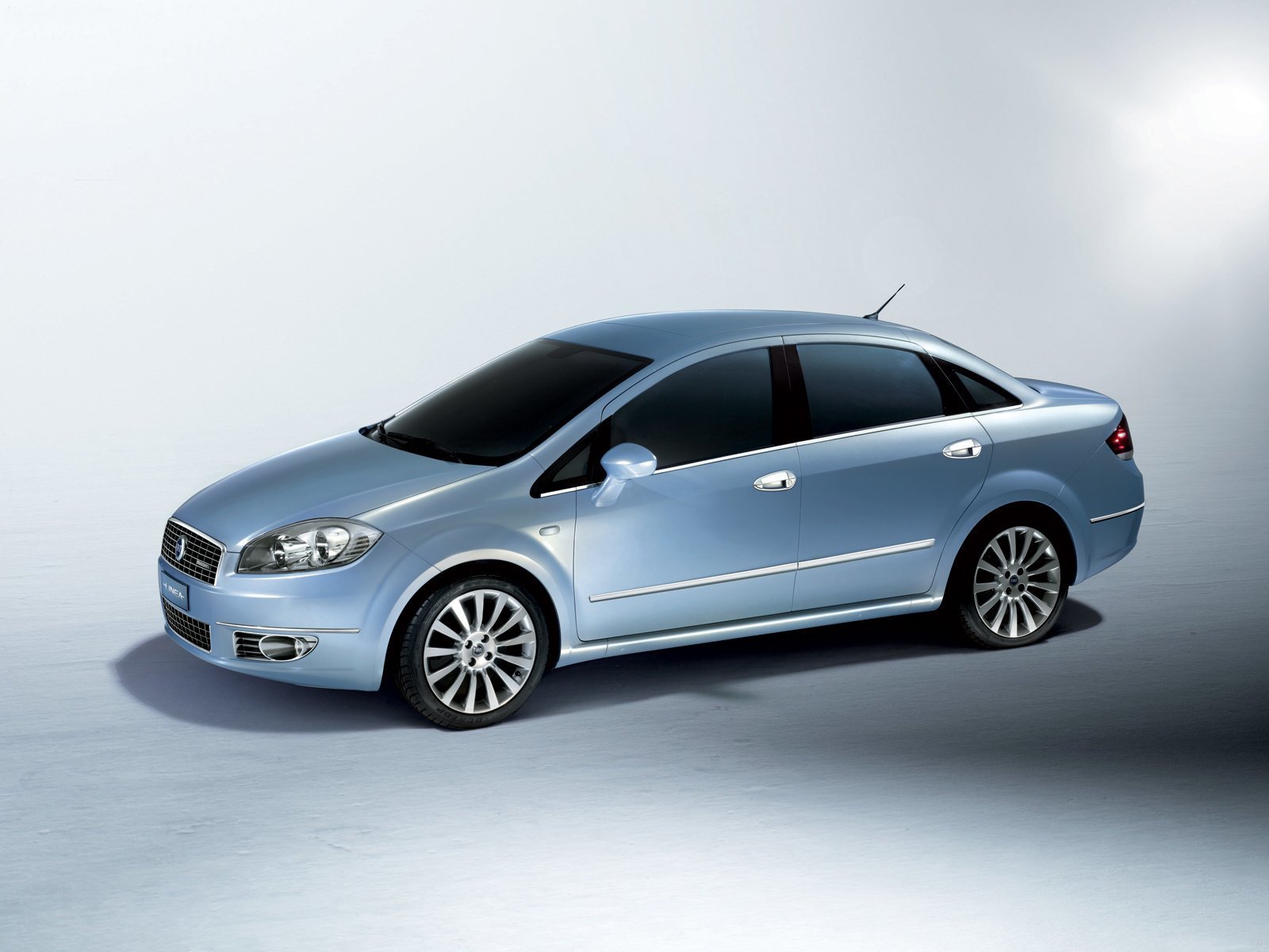 light blue sedan car