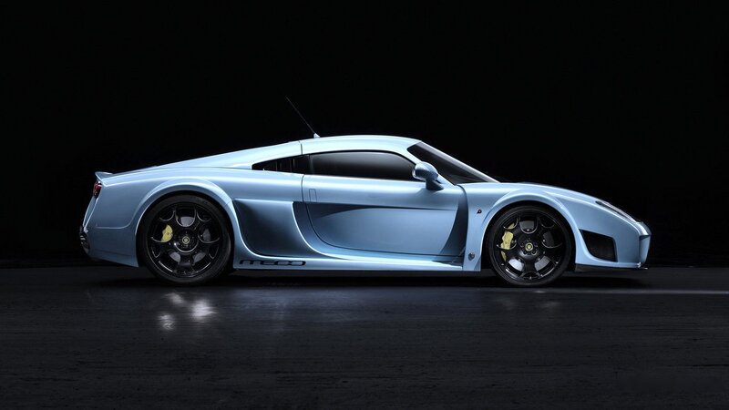 light blue sports car