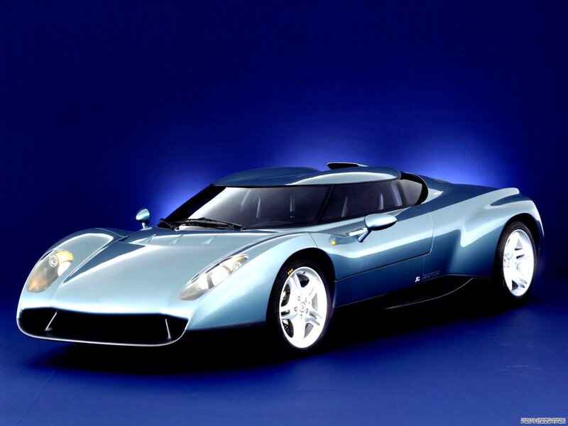 light blue sports car