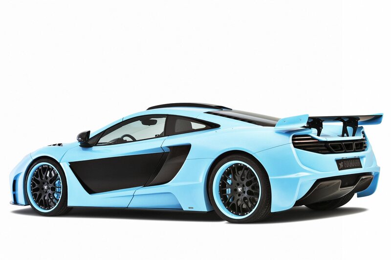 light blue sports car