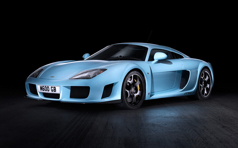 light blue sports car