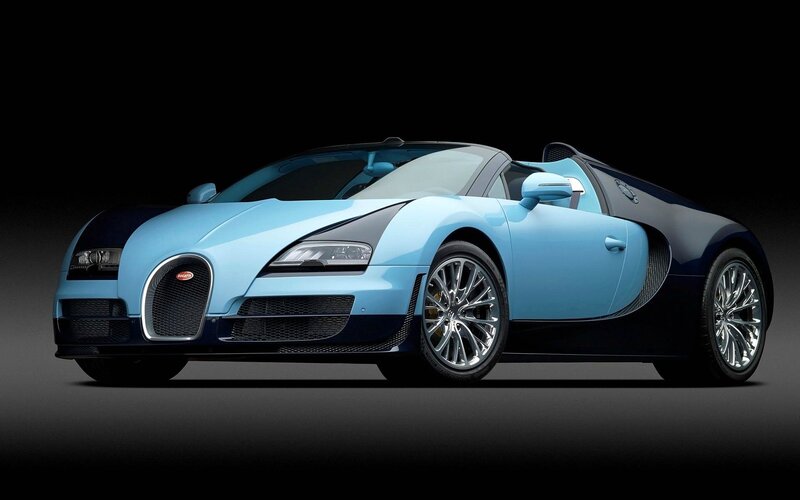 Light-blue Sports Car — Blue, Dramatic