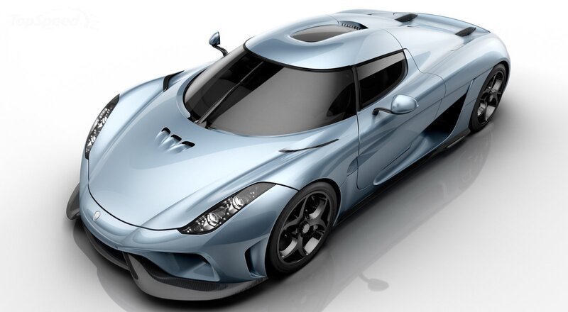 Light-blue Sports Car — Blue, Sleek