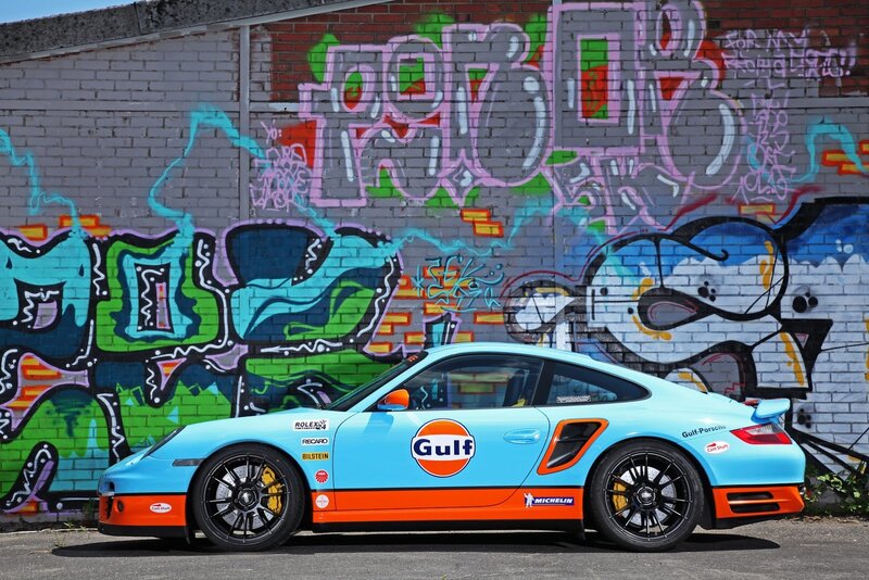 Light-blue Sports Car — Blue, Urban