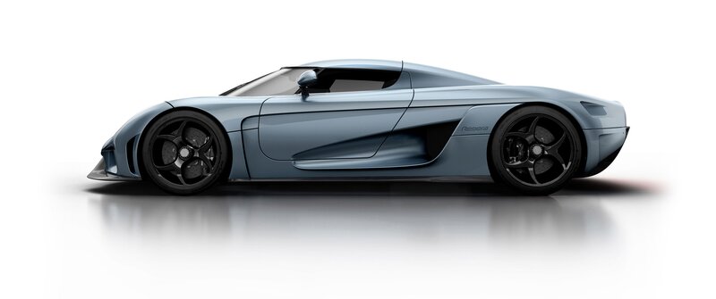 Light Blue Sports Car — Neutral, 3d Render, Wheels, Side Mirror