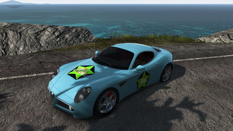 Light Blue Sports Car — Serene