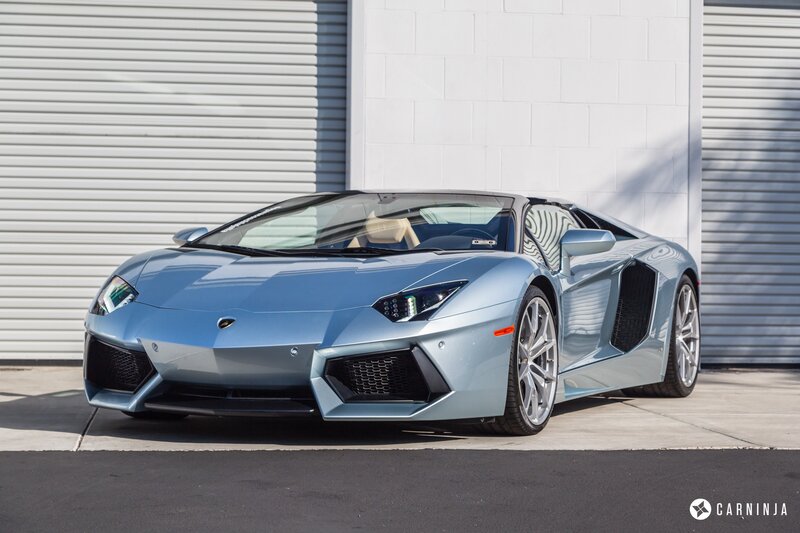 Light Blue Sports Car — Silver, Dramatic, Afternoon