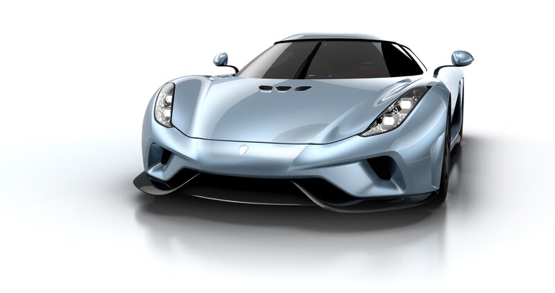 Light-blue Sports Car — Silver, Neutral, 3d Render