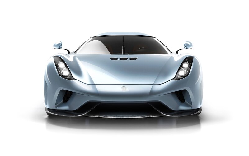 Light Blue Sports Car — Silver, Neutral