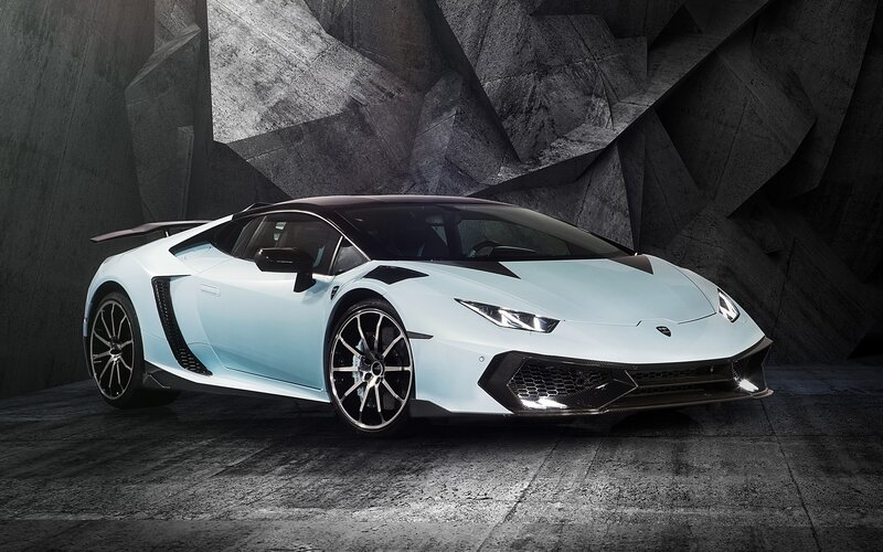 Light-blue Sports Car — White, Dramatic