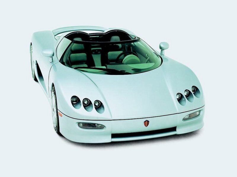 Light Blue Sports Car — White, Neutral