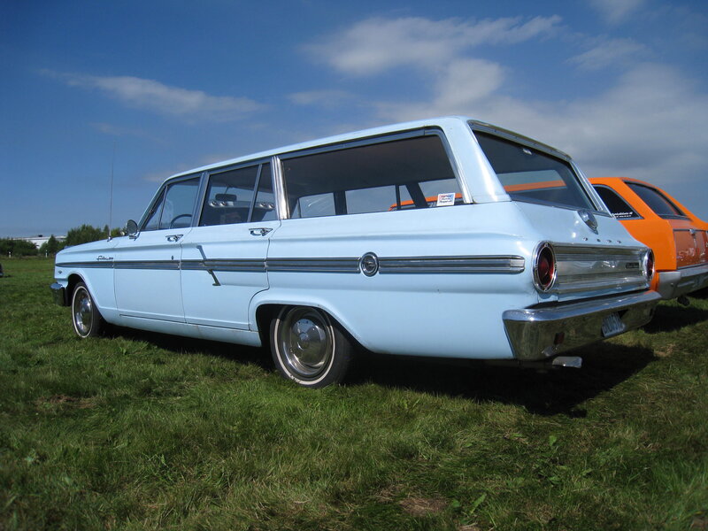 Light-blue Station Wagon — Blue, Serene