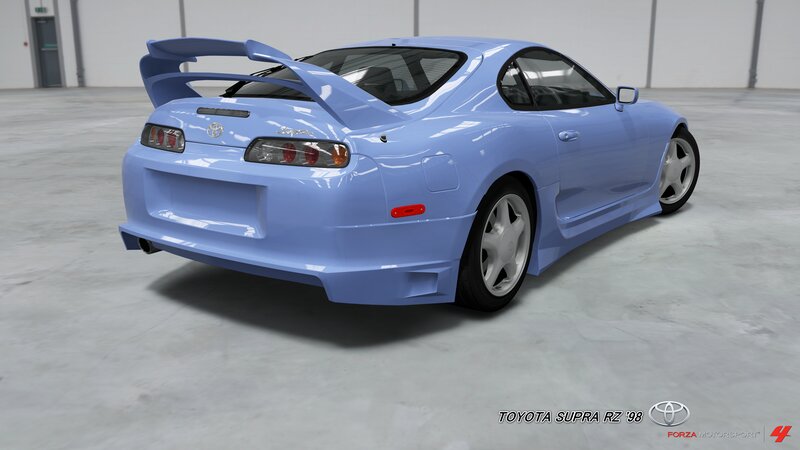 Light Blue Toyota Supra