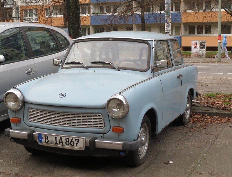 Light-blue Trabant Car