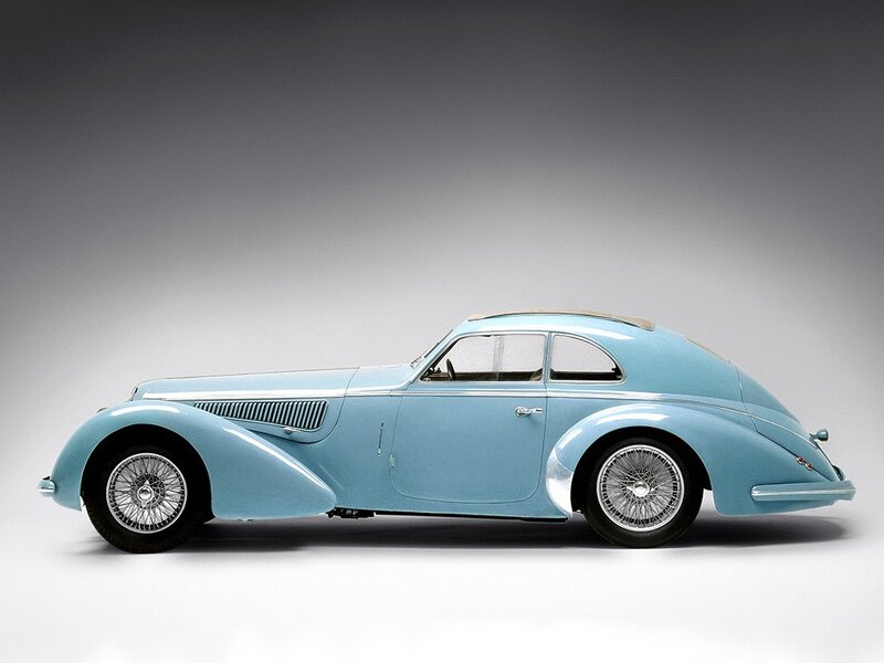 Light blue vintage car