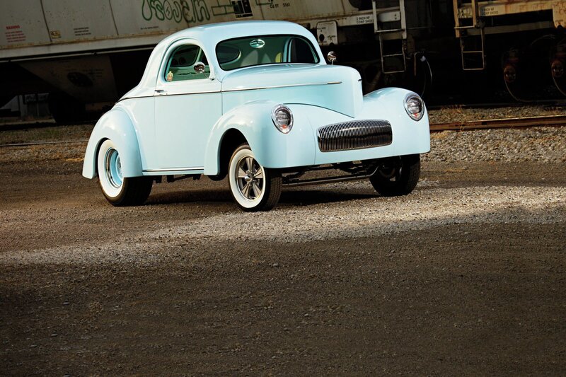 Light-blue Vintage Car — Light Blue, Dramatic