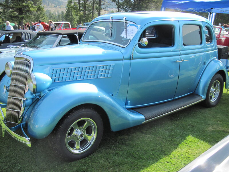 Light Blue Vintage Car — Outdoor