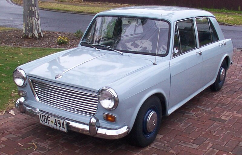 Light-blue Vintage Car — Silver
