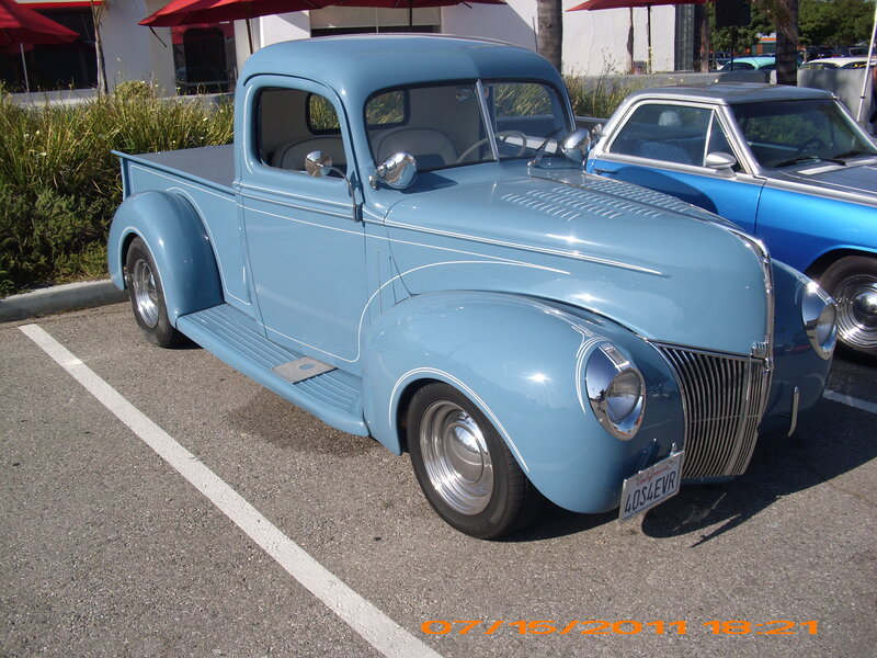 Light Blue Vintage Pickup Truck — Calm