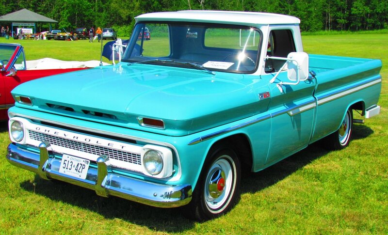 Light Blue Vintage Pickup Truck — Outdoor