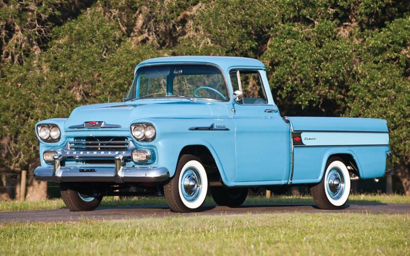 Light Blue Vintage Pickup Truck — Serene