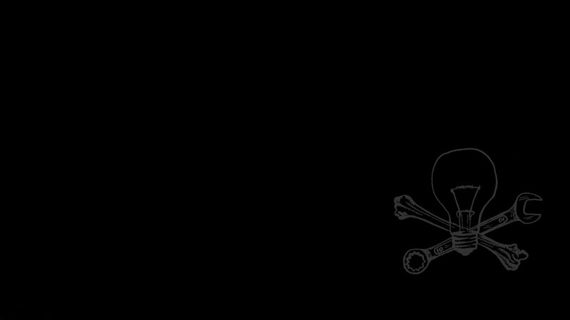 light bulb and tools symbol