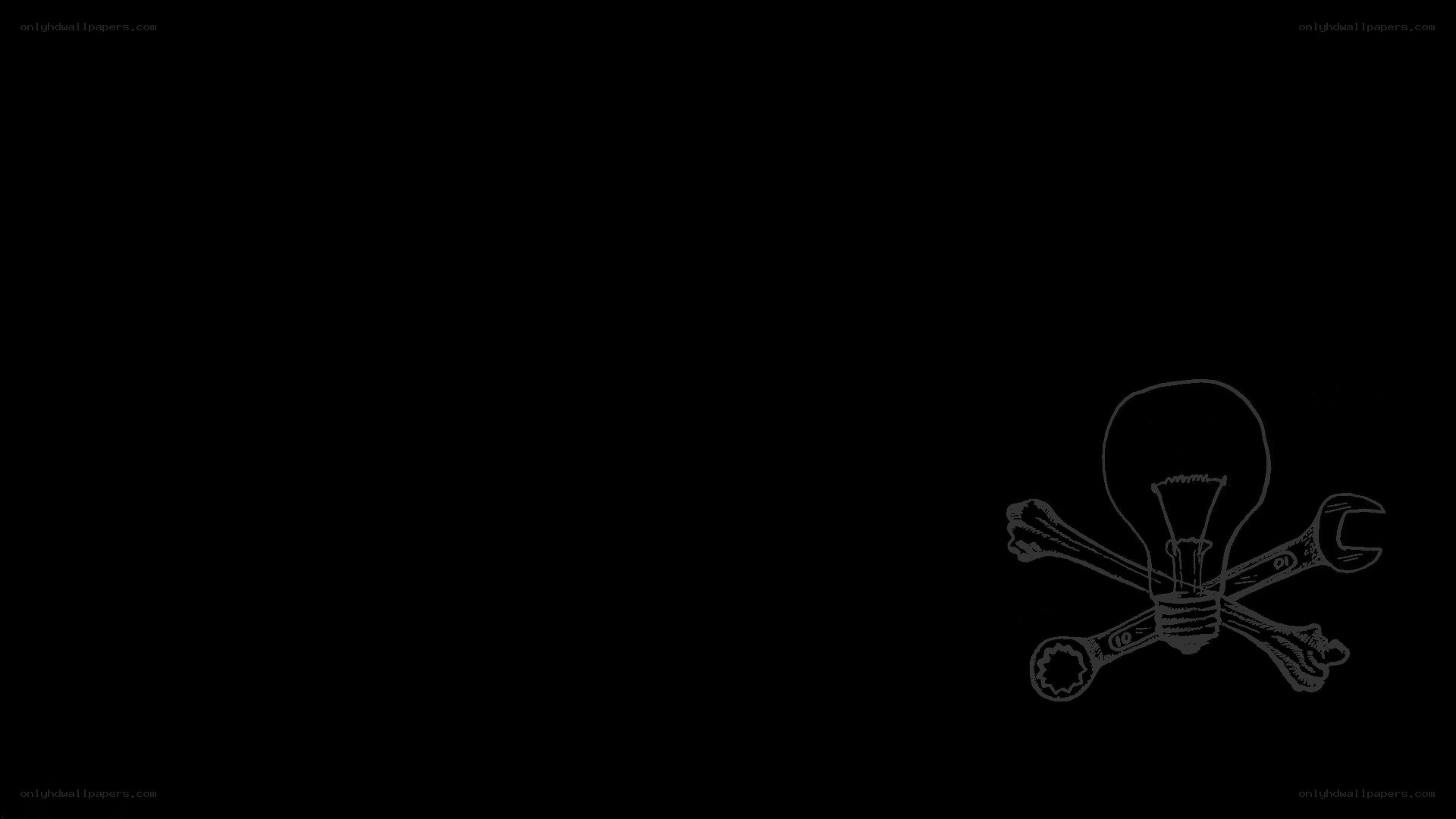 light bulb and tools symbol