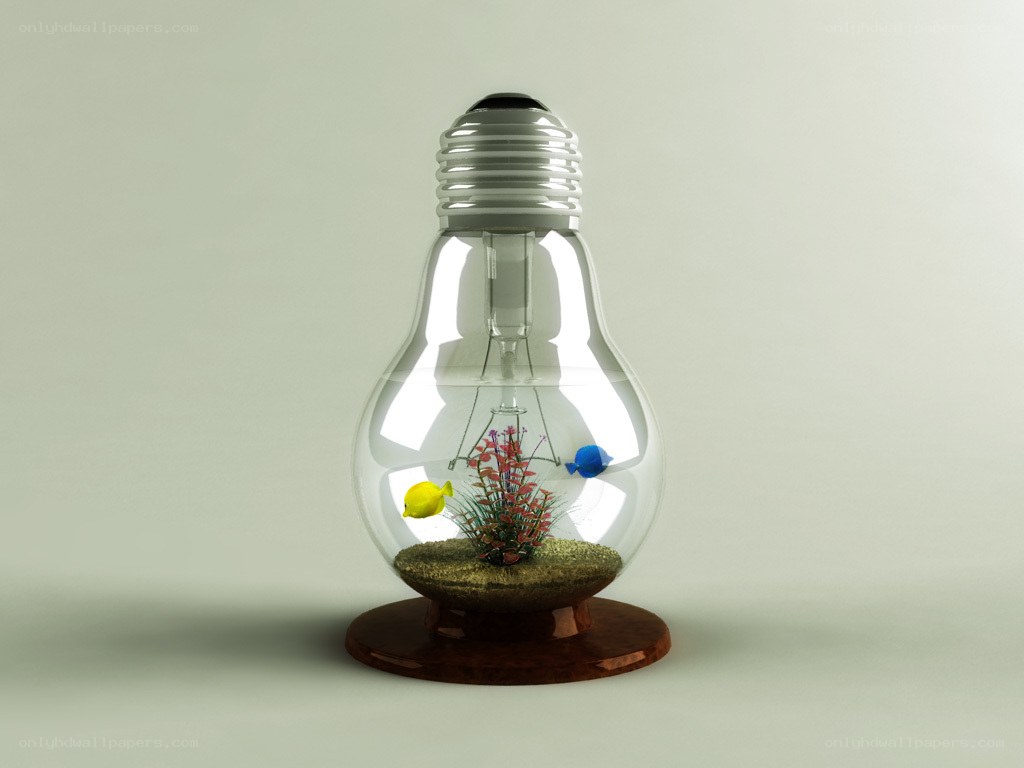 light bulb aquarium