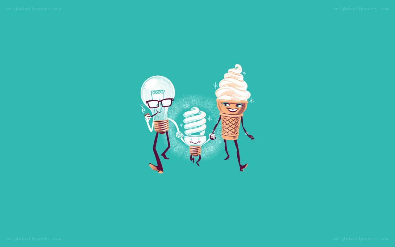light bulb family illustration