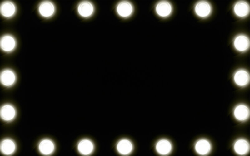 light bulb frame border