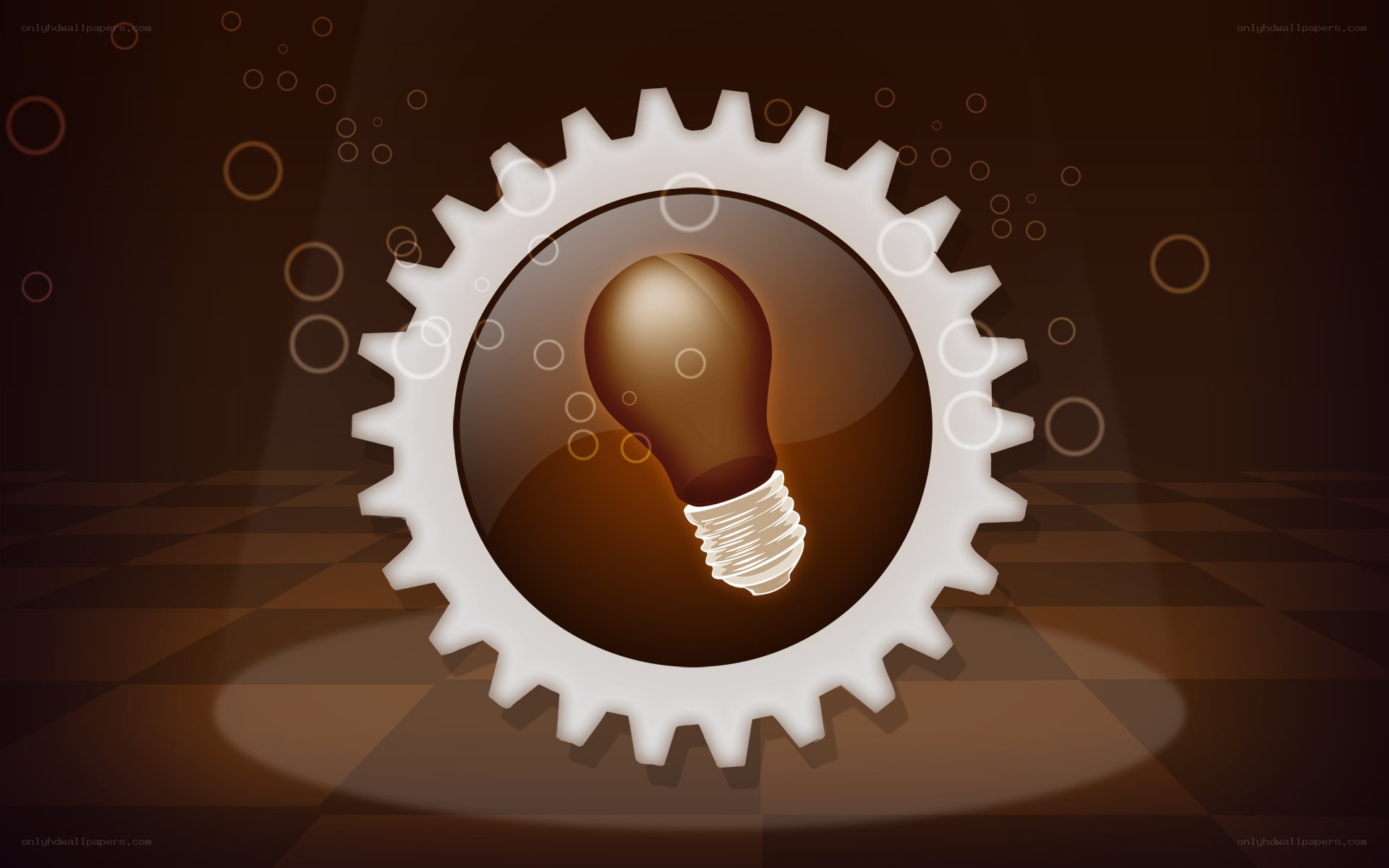 light bulb in gear