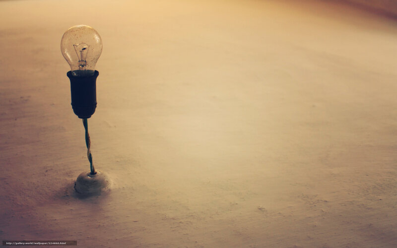 Light bulb in sand