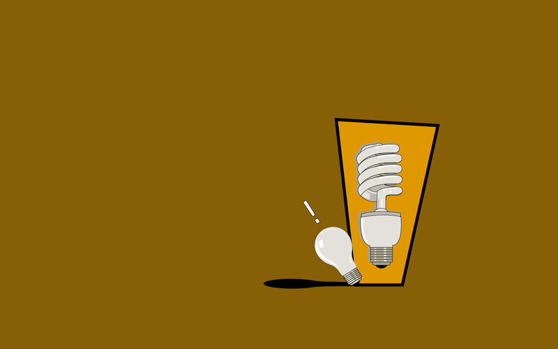 Light bulb innovation concept
