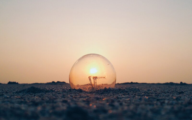 Light Bulb on Ground
