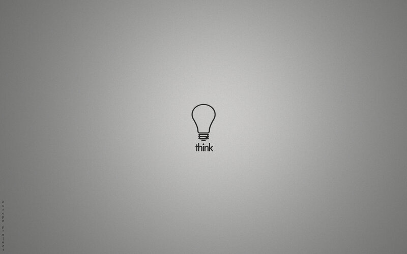 light bulb think logo