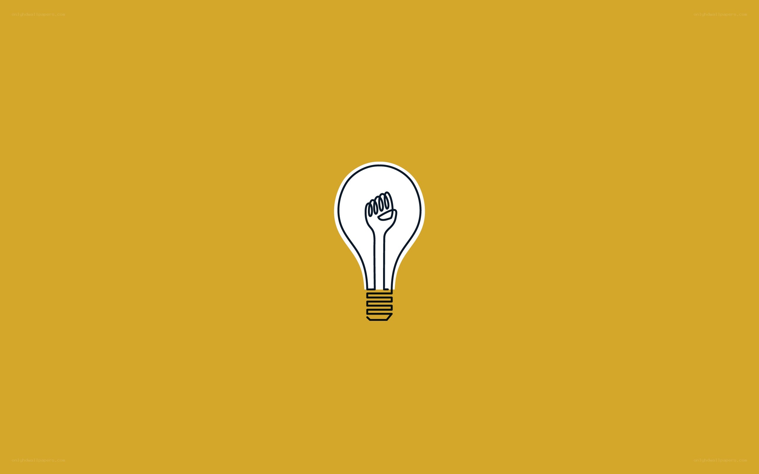 light bulb with fist icon