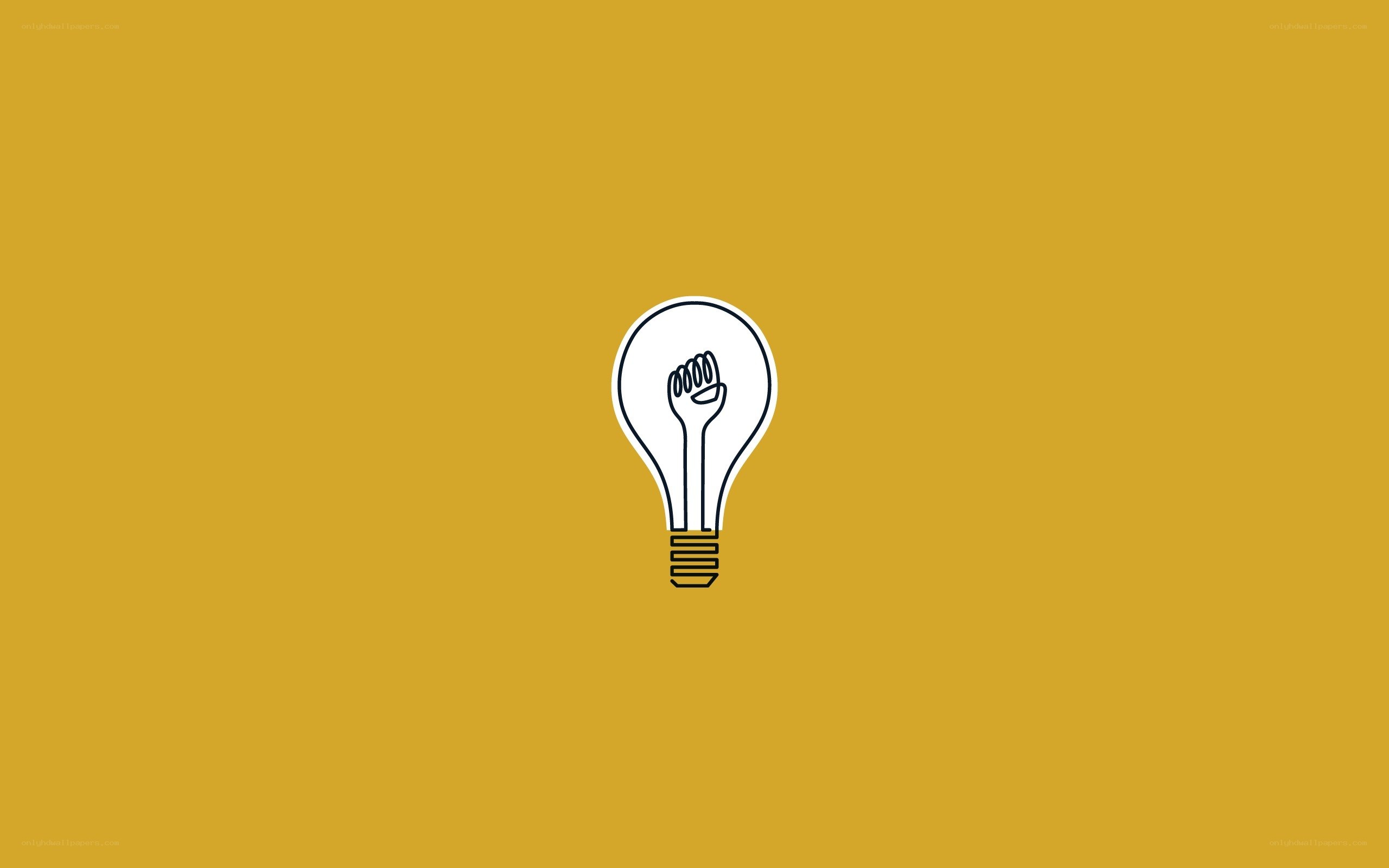 light bulb with fist icon